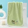 Toalla bordada con dibujos animados, toalla facial absorbente para niños, toalla cuadrada pequeña, toalla de jardín de infantes, toalla de forro polar coral, toalla de saliva al por mayor