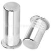 Tuerca remachable de cabeza plana de acero inoxidable 304 con orificio ciego de grano vertical M3M4M5M6M8M10M12