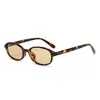 Gafas de Sol Europeas y Americanas Ultraligeras de Montura Pequeña, Montura Granate, Ovaladas, Estilo Celebridad de Internet, Nuevo Modelo Transfronterizo, Protección UV