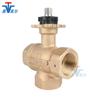 Japón Yamamoto azbil dn25 aire acondicionado Válvula de bola de control proporcional de tres vías roscada de bronce vy5303a0023