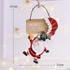 Decoração de Natal pequeno pingente resina rattan anel retrô nostálgico homem velho decoração europeia layout de cena de árvore de Natal