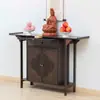 Nuevo Gabinete de Entrada de Bambú Nan Chino Directamente Frente a la Puerta Madera No Maciza Uso Doméstico Mesa Consola Zapatero Mesa de Entrada Integrada Mesa de Altar