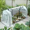 Gatos y perros callejeros refugio cálido a prueba de viento e impermeable para exteriores tienda para mascotas invernadero para cultivo de plántulas de suculentas cultivo de verduras