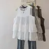 Blusa Feminina Plus Size Nova Estilosa Estilo Coreano Texturizada Plissada Gola Boneca Design Soltinha Emagrecedora Casual Fina