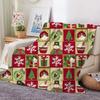 Manta de Flanela com Atmosfera de Natal Manta de Sofá Elementos de Natal Manta Quente para Soneca no Escritório Manta de Estilo Nórdico