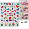 Adesivos de Unhas Transfronteiriços Novo Estilo Letras Simples em Inglês Quatro Cores Artísticos Florais Adesivos de Unhas com Letras Atacado