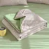 Colcha de Verano de Algodón Lavado Hilo Arrugado Clase a, Colcha de Verano Refrigerante de Algodón Seda Pluma, Colcha de Aire Acondicionado, Colcha Delgada Lavable a Máquina, Envío Transfronterizo