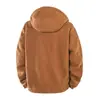 Directo del fabricante: Chamarra de polar con capucha para hombre, polar engrosado para otoño e invierno, sudadera casual para hombre, adecuada para estudiantes