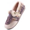 Zapatos de Pescador Estilo Tweed, Zapatos de Algodón para Mujer, Nuevos Slip-On sin Cordones, Zapatos de Tela Casuales y Versátiles de Invierno Old Beijing, Zapatos de Algodón