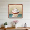 Comércio Exterior Retro Cerveja Café Copos de Papel Lata Pintura de Folha de Flandres Loja Decoração de Parede Folha de Flandres Padrões Personalizáveis