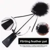 Látigo de Plumas Erótico Okajima Doble Cara Palo de Broma Entrenamiento Sm Correa de Broma Cadena para Perro Juguete Erótico para Parejas