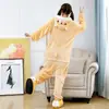Pijama Siamese de Animales de Dibujos Animados de Pulpo para Otoño e Invierno Gato Tom Zorro Judy Ratón Volador Franela Ropa de Casa para Hombre y Mujer