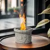 Venta Caliente Transfronteriza Simple de Escritorio Alcohol Pequeño Brasero Portátil Chimenea de Cemento Estufa de Calefacción Mini para Exteriores