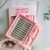Set de Pestañas Postizas Transfronterizo, Gran Capacidad, Pestañas Postizas Gruesas de Conejo de Nueve Colas, Pelo Natural, Ligeras y Fotogénicas, Natural