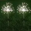 Luzes de fogos de artifício LED movidas a energia solar para jardins externos, pátios e gramados, fogos de artifício eletrônicos decorativos disponíveis para atacado