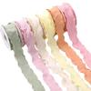 Cinta Navideña Flor Material de Empaque Regalo Decoración para Hornear Material DIY Ramo de Flores Cinta Gasa Cinta Plisada