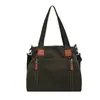 Nova bolsa feminina de veludo cotelê cor sólida, bolsa de ombro de grande capacidade, bolsa tote versátil para estudantes, bolsa de mão, bolsa de tecido crossbody, moderna