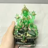 Adornos de Resina Pintados a Mano de Tara Verde de Venta Caliente Transfronteriza para Hogar, Sala de Estar y Salón Budista, Exhibición de Escritorio, Utensilios Budistas, Se Puede Enviar en Nombre de Otros