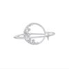 Broche de zircão de cobre atmosfera elegante corpete de diamante moda simples colar fixo de alta qualidade acessórios de pino anti-luz