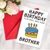 Set de Envoltorio para Tarjeta de Felicitación de Cumpleaños Humorística de Gran Tamaño Transfronteriza Tarjeta Plegable Creativa Peculiar Hecha a Mano