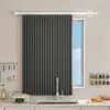 Cortinas para Cocina y Baño, Plegables, Invisibles, Sin Taladro, Enrollables, Opacas, Impermeables, Anti-Miradas Indiscretas, Específicamente para Ventanas de Baño