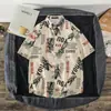 Camisa de Manga Curta Masculina Estilo Japonês Estilo Porto Havaiano Camisa Descolada Bonita Tendência Camisa de Manga Curta Fina para o Verão Descolada Bonita Homens