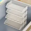Divisórias de prateleira internas para freezers, cestas de armazenamento multicamadas, ferramentas de camada especializadas para refrigeradores e freezers