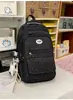Mochila de Alto Valor con Lunares Blanco Leche y Azul Rosa para Estudiantes de Secundaria y Preparatoria, Mochila de Viaje Suave de Color Claro para Mejores Amigos