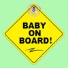 Los fabricantes producen pegatinas para automóviles con ventosas de protección ambiental de 1 mm de espesor con el logotipo de procesamiento BABY ON BOARD.