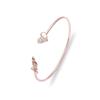 Pulsera Caliente Abierta Transfronteriza Moda Vintage Hoja Alas Lazo Pulsera Personalidad Temperamento Pulsera Geométrica