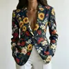 2026 transfronterizo temu nuevo pequeño floral 3D estampado digital personalizado vaina mujer chaqueta blazer DIY