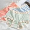 Pantis Lisos para Mujer con Entrepierna Antibacteriana de Artemisa, de Cintura Media, Cómodos, Transpirables, Sexy Tanga Triángulo con una Sensación Fresca y de Piel Desnuda