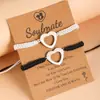 Pulsera de Pareja Nuevo Amor Transfronteriza Creativa Europea y Americana de Acero Inoxidable con Forma de Corazón Hueco Pulsera Tejida Femenina Venta Directa de Fábrica