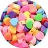 Fatias Coloridas de Argila Macia Desenhos Animados de Frutas Letras em Inglês Perfuradas Conjunto de Argila Macia Material de Argila Macia para Pulseira
