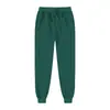 Comércio Transfronteiriço Calças de Lã Forradas Outono e Inverno para Homens, Calças de Moletom Esportivas Casuais da Moda, Calças Jogger Espessas e Quentes