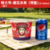 Tigela de Papel Redonda Descartável Estilo Tendência Nacional Barraca Outdoor Para Levar Espessada com Tampa Grau Alimentício Embalagem Dedicada Atacado Comercial