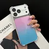 Funda de teléfono de aurora degradada electrochapada en cuatro esquinas adecuada para Apple 17PROMAX, cobertura completa 14, sensación de alta gama 16, estilo de lujo ligero 15