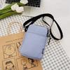 Nuevo bolso para teléfono móvil de pantalla grande, bolso de hombro tipo bandolera para mujer, monedero, bolso de tela de nailon, bolso de muñeca, bolso para mamá, sencillo bolso de brazo