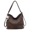 Bolso tote texturizado vintage de alta gama para mujer, nuevo modelo 2026, bolso de hombro casual simple, mochila versátil y elegante