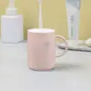 Taza de Enjuague Bucal Gruesa para el Hogar con Asa, Taza para Cepillo de Dientes, Taza Sencilla para Lavar, Taza de Dientes, Dibujo Animado de Pareja Lindo, Más Vendido