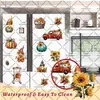 Set de Pegatinas para Coche de Buzón de Pavo de Acción de Gracias Pegatinas Magnéticas Pegatinas de Decoración de Dibujos Animados Pegatinas de Fiesta Pegatinas Festivas Pegatinas para Refrigerador
