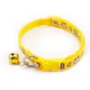 Collar para mascotas de dibujos animados de perro de 1 cm, multicolor, casual, correa para el cuello de gato, hebilla de plástico, ajustable, antipérdida