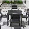 Mesas e Cadeiras de Exterior, Conjunto de Mesa e Cadeiras de Jantar de Lazer para Pátio, Mesa Redonda para Varanda ao Ar Livre com Guarda-sol, Conjunto de Mesa e Cadeiras de Chá para Quiosque Exterior