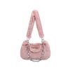 Bolsas para Mujer Otoño e Invierno Bolsas para Mujer Nueva Bolsa de Hombro Axila Bolsa de Piel Bolso de Mano con Cadena Estilo Coreano Moda Bolsa de Felpa