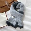 Cachecol de lã feminino para inverno, de alta qualidade, versátil, amante do branco, cachecol de lã quente, estilo K, tendência estudantil