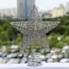 Adorno para la cima del árbol de Navidad 2025 Estrella de Hierro Forjado Estrella Luminosa de Cinco Puntas Luz Adorno para la Cima del Árbol de Navidad con Luces para Regalo
