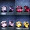 Série de alta qualidade gema AAAA oito corações oito flechas zircônia pedra nua redonda pedra de vidro 8mm zircônio colorido imitação de diamante