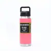 Copo Térmico Portátil com Tampa de Aço Inoxidável 304 Simples Americano Boca Larga Retenção de Frio Garrafa de Água para Esportes ao Ar Livre