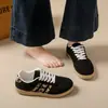 Zapatos Nuevos para Mujer Primavera, Verano, Otoño e Invierno 2026, Tenis para Mujer, Zapatos de Estudiante, Zapatos Blancos, Corte Bajo Punta Redonda con Cinta al por Mayor