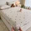 Sábana bajera acolchada, pieza única, protector de colchón engrosado, no es algodón puro, funda de cama 100% algodón, protector de colchón a prueba de polvo y antideslizante